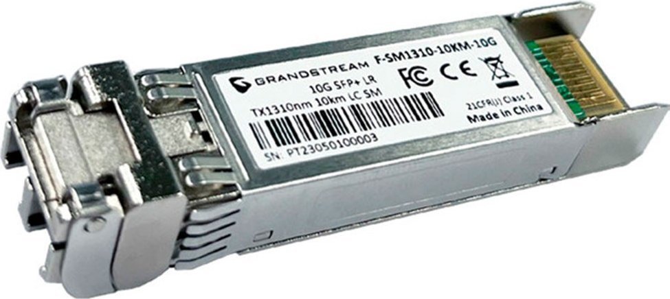 Moduł SFP GrandStream Grandstream SFP+ Moduł Światłowodowy Single-Mode, 1310nm Wave-Length, 10-Kilometer, 10Gbps Sieć Moduły SFP