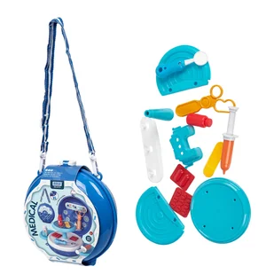 ZESTAW LEKARSKI W TOREBCE PRZENOŚNY GABINET ZABAWKOWY DLA DZIECI - Zabawy w naśladowanie dorosłych - miniaturka - grafika 1