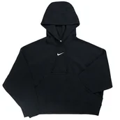 Bluzy sportowe damskie - Bluza Nike Sportswear Phoenix Fleece DQ5858-010 - czarna - miniaturka - grafika 1