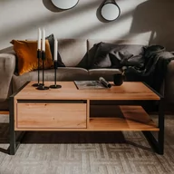 Ławy i stoliki kawowe - Finori Stolik kawowy Denver 55, dąb artisan i antracytowa szarość - miniaturka - grafika 1
