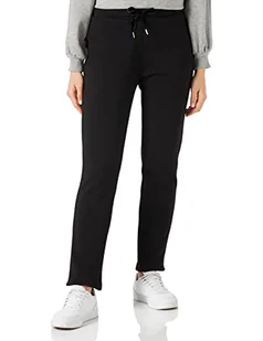 Tommy Hilfiger Damskie spodnie dresowe ze zwężanymi frotté VLVT Trim SWTPANTS czarne, XXL - Spodnie damskie - miniaturka - grafika 1