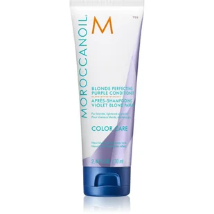 Moroccanoil Blonde Perfecting, fioletowa odżywka ochładzająca odcień, 70ml - Odżywki do włosów - miniaturka - grafika 1