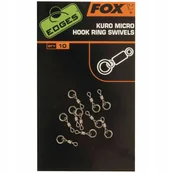 Inne akcesoria dla wędkarzy - Fox Kuro Micro Hook Ring Swivels CAC586 - miniaturka - grafika 1