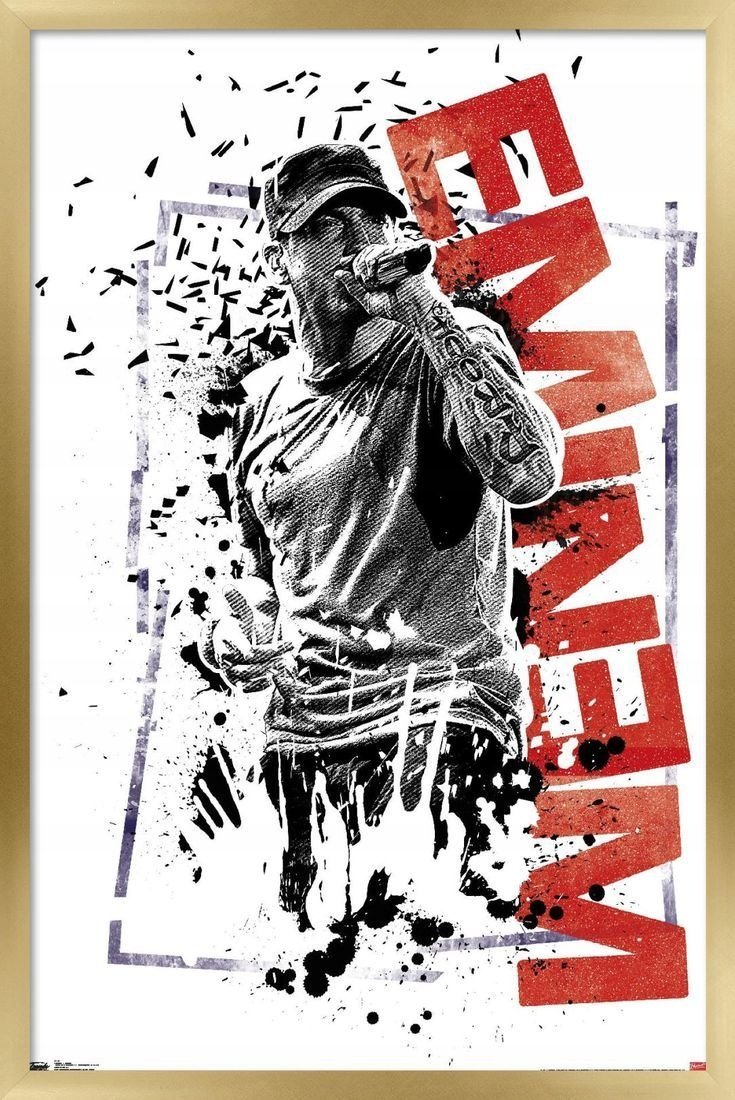 PODKŁADKA POD MYSZ Nadruk 22x18 cm Eminem GOD Legends Never Die Prezent