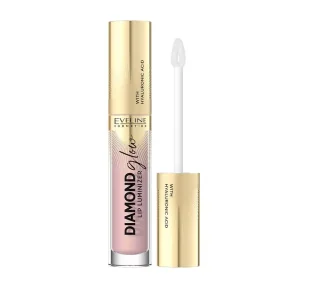 Eveline COSMETICS Diamond Glow Lip Luminizer Błyszczyk z kwasem hialuronowym, nr 03, 4.5 ml - Błyszczyki do ust - miniaturka - grafika 1