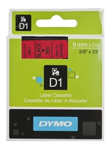Dymo Taśma Esselte D1 9mm x 7m czarny/czerwony S0720720 - Taśmy do drukarek barwiące - miniaturka - grafika 4