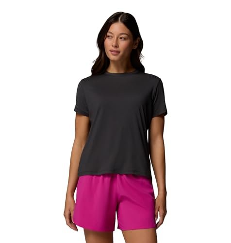 Columbia Damska koszulka Parsons Point Back Graphic Tee, koszulka z krótkim rękawem, czarny wrzosowy/kwiatowy zabawa, M