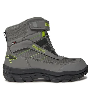 Śniegowce KangaRoos K-Leno Denali RTXSteel18955 000 2014 Szary - Buty dla chłopców - miniaturka - grafika 1