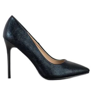 Goodin Modne Szpilki czarne - Czółenka - miniaturka - grafika 1