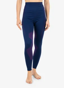 Legginsy termoaktywne damskie Brubeck Dry Pants - dn/violet - Kalesony - miniaturka - grafika 1