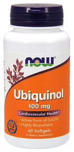 KOENZYM Q10 UBIQUINOL 100 mg 60 kapsułek NOW FOODS - Suplementy diety - miniaturka - grafika 1