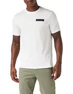 Koszulki męskie - Armani Exchange Męski T-shirt Sustainable, logo z przodu, Cross Gender, Regular Fit, biały, XL - miniaturka - grafika 1
