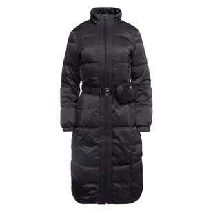 Damski Płaszcz pikowany zimowy GUESS LUCIA LONG BUM BAG PUFFA W3BL84WEX12-JBLK – Czarny - Płaszcze damskie - miniaturka - grafika 1