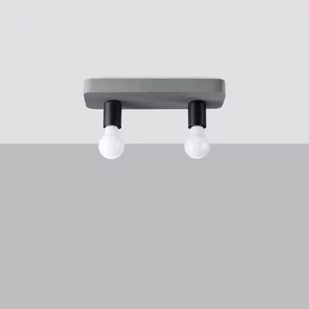 Tavo lampa sufitowa 2xE27 szara SL.1157 - Lampy sufitowe - miniaturka - grafika 1