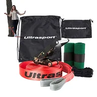 Sprzęt wspinaczkowy - Ultrasport Zestaw Do Slacklineu, 15 M, Dołączona Osłonka Na Drzewo I Linka Pomocnicza (331300000135) - miniaturka - grafika 1
