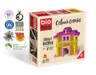 Nieprzypisany Bioblo 40 klocków Sweet Home PIAT033 - Klocki - miniaturka - grafika 1