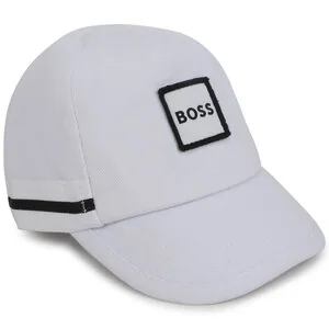 Czapka z daszkiem Boss J91138 Biały - Czapki dla dzieci - miniaturka - grafika 1