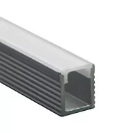 Taśmy LED - Profil Aluminiowy V-TAC 2mb Anodowany, Klosz Mleczny, VT-8136 - miniaturka - grafika 1