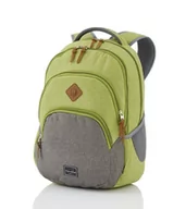 Torby na laptopy - Plecak na laptop do 15,6" TRAVELITE Basics Melange 96308-80 Zielony - brązowy - miniaturka - grafika 1