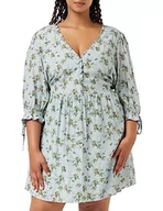 Sukienki - CITY CHIC Damska sukienka plus size Sweet Meadow, Miętowa słodka łąka, 50-Plus - miniaturka - grafika 1