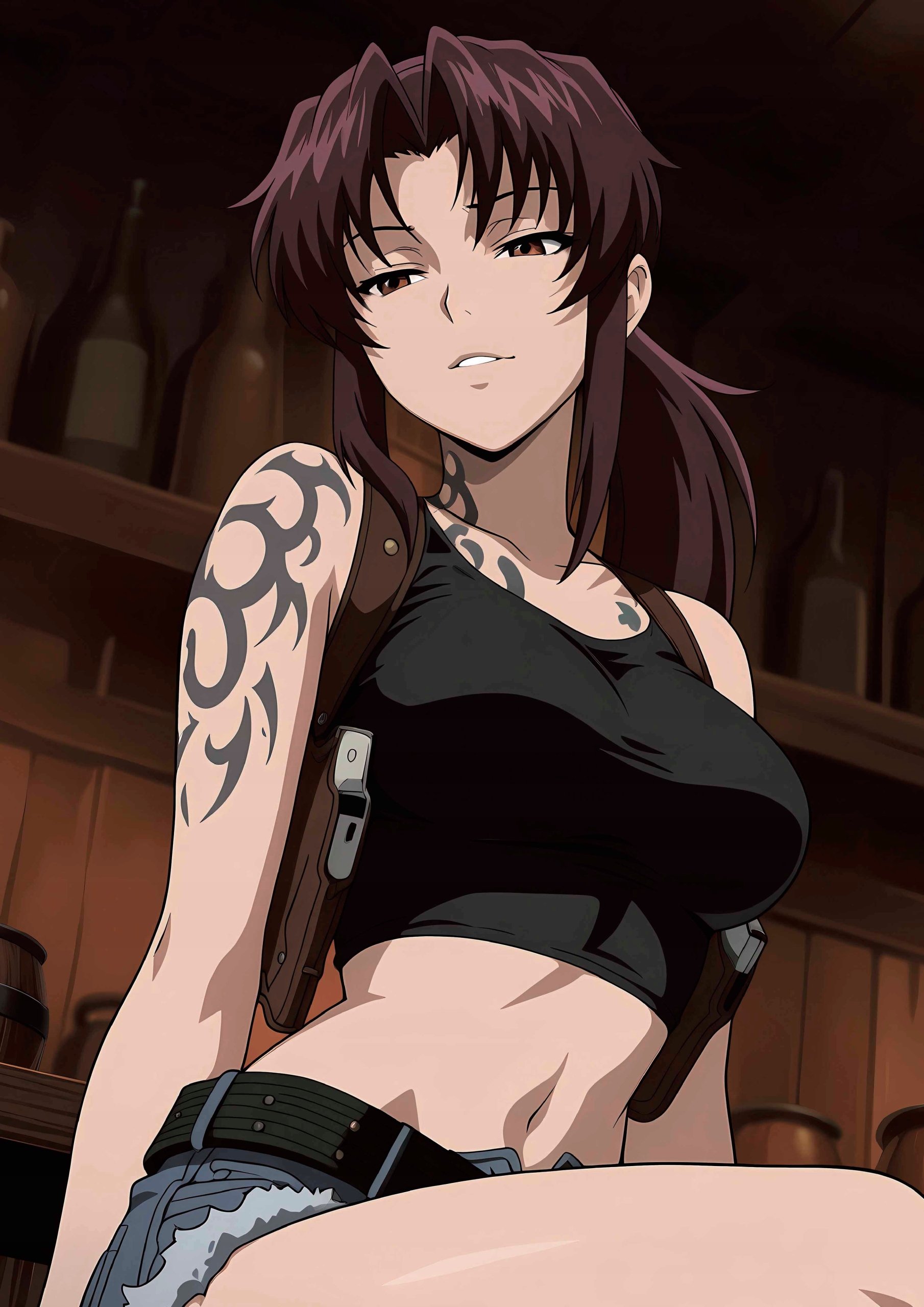 Plakat A3 Black Lagoon Anime Manga Revy Rebecca Lee