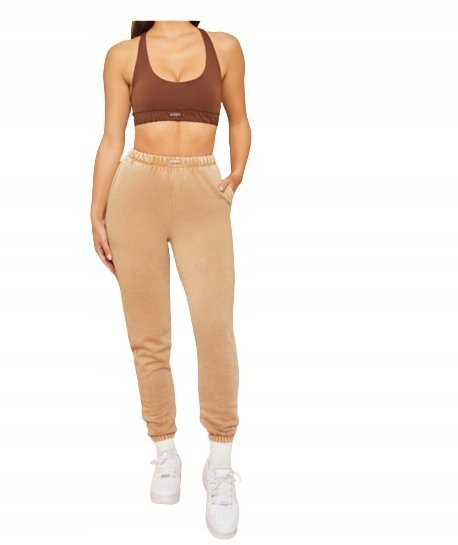 Bo+tee Spodnie Dresowe Beżowe Casual XS 1z3f1_a* T3a