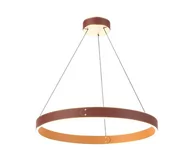 Lampy sufitowe - Klausen 142027 - LED Żyrandol na lince LEATHER LED/47,8W/230V brązowy/pomarańczowy - miniaturka - grafika 1