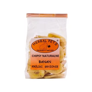 Herbal Pets CHIPSY BANANOWE 75g - Przysmaki dla gryzoni - miniaturka - grafika 1