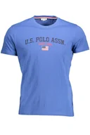 Portfele - T-SHIRT US POLO Z KRÓTKIMI RĘKAWAMI MĘSKI NIEBIESKI - miniaturka - grafika 1