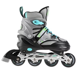 NA10602 CZARNY ROZM. M (35-38)  ŁYŻWOROLKI NILS EXTREME - Rolki - miniaturka - grafika 1