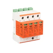 Panele fotowoltaiczne - Ogranicznik przepięć klasy T1T2 (B+C) 4P 7kA ze stykiem pomocniczym - miniaturka - grafika 1
