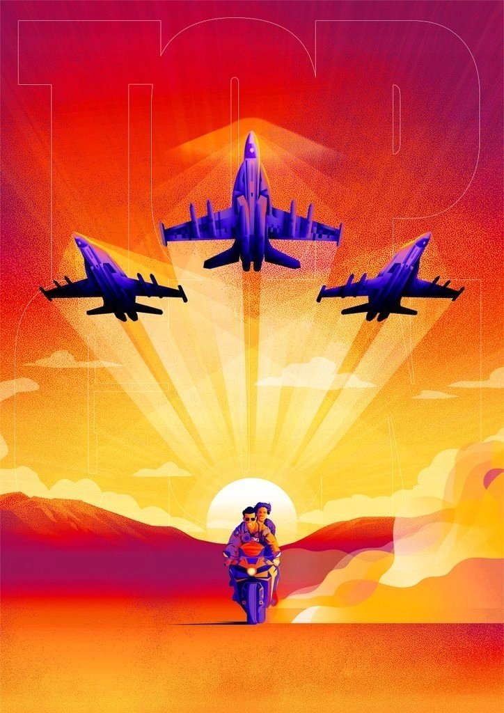 PODKŁADKA POD MYSZ Z Nadrukiem 22x18 cm TOP GUN Maverick Tom Cruise Prezent