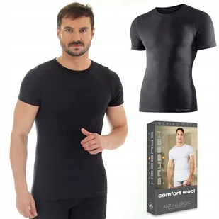 Koszulka męska WEŁNIANA termo BRUBECK SS11030 - XL - Koszulki męskie - miniaturka - grafika 1