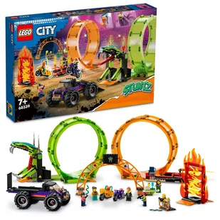 LEGO City Kaskaderska arena z dwoma pętlami 60339 - Klocki - miniaturka - grafika 2