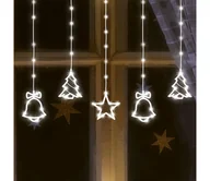 Oświetlenie świąteczne - LED Zewnętrzny łańcuch bozonarodzeniowy 186xLED 7m IP44 zimna biel - miniaturka - grafika 1