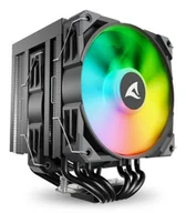 Chłodzenie procesora - Sharkoon A60 RGB Procesor Chłodnica powietrza 12 cm Czarny 1 szt. 4044951042050 - miniaturka - grafika 1