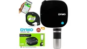 Drukarki kart i etykiet - Drukarka etykiet DYMO LetraTag 200B BLUETOOTH dla domu, dzieci, home Office (LT-200B) 2172855 + taśma papierowa 12mm + CONTIGO B - miniaturka - grafika 1