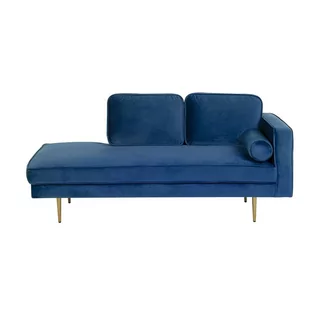 Szezlong prawostronny BELIANI Miramas, niebieski, 49x159 cm - Szezlongi Szezlong prawostronny BELIANI Miramas, niebieski, 49x159 cm - Szezlongi - miniaturka - grafika 1