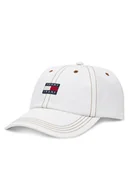 Czapki damskie - Tommy Hilfiger Czapka z daszkiem Heritage AW0AW17572 Écru - miniaturka - grafika 1