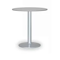 Stoły i stoliki do biura - B2B Partner Stolik wysoki Filip II, średnica 800 mm, szara podstawa, płyta szara 423212 - miniaturka - grafika 1