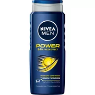 Żele pod prysznic dla mężczyzn - NIVEA - Men Power 24H Fresh Effect żel po prysznic dla mężczyzn - miniaturka - grafika 1