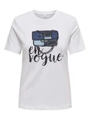 Koszulki i topy damskie - ONLY Koszulka w kolorze białym - miniaturka - grafika 1