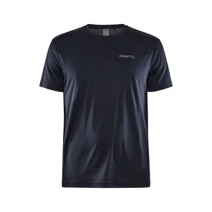 Męska Koszulka z krótkim rękawem CRAFT CORE ESSENCE SS TEE M 1912451-999000 – Czarny - Koszulki męskie - miniaturka - grafika 1