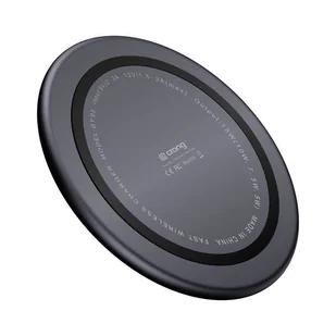 Crong PowerSpot Fast Wireless Charger – Bezprzewodowa ładowarka Qi 15W USB-C (Shadow Black) - Ładowarki do telefonów - miniaturka - grafika 5