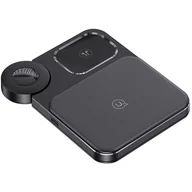 Ładowarki do telefonów - USAMS Ład. indukcyjna 3w1 15W czarny/black CD190WXC01 (US-CD190) - miniaturka - grafika 1