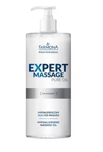 Olej do masażu ciała Farmona Expert Massage Pure Oil hipoalergiczny 500ml - Olejki i świece do masażu - miniaturka - grafika 1