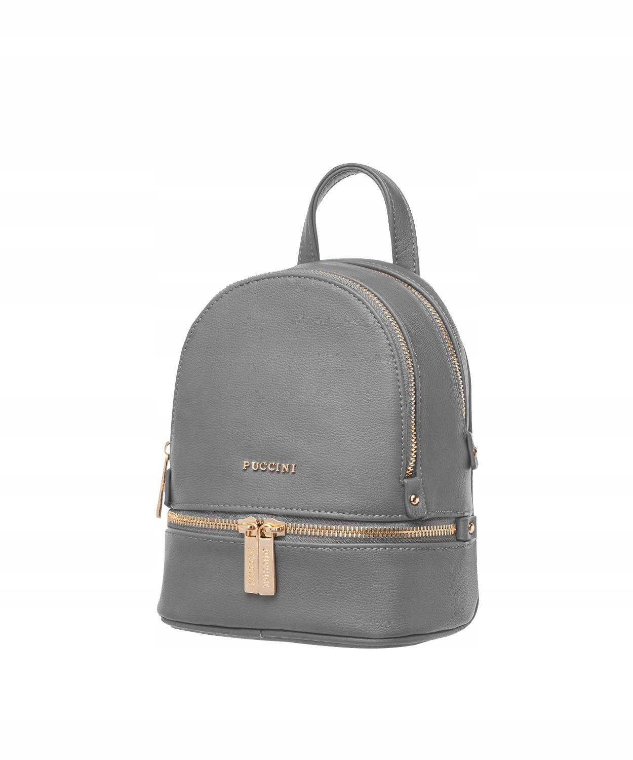 Plecak Damski Miejski Szkolny do Pracy Puccini Szary BML036P-4