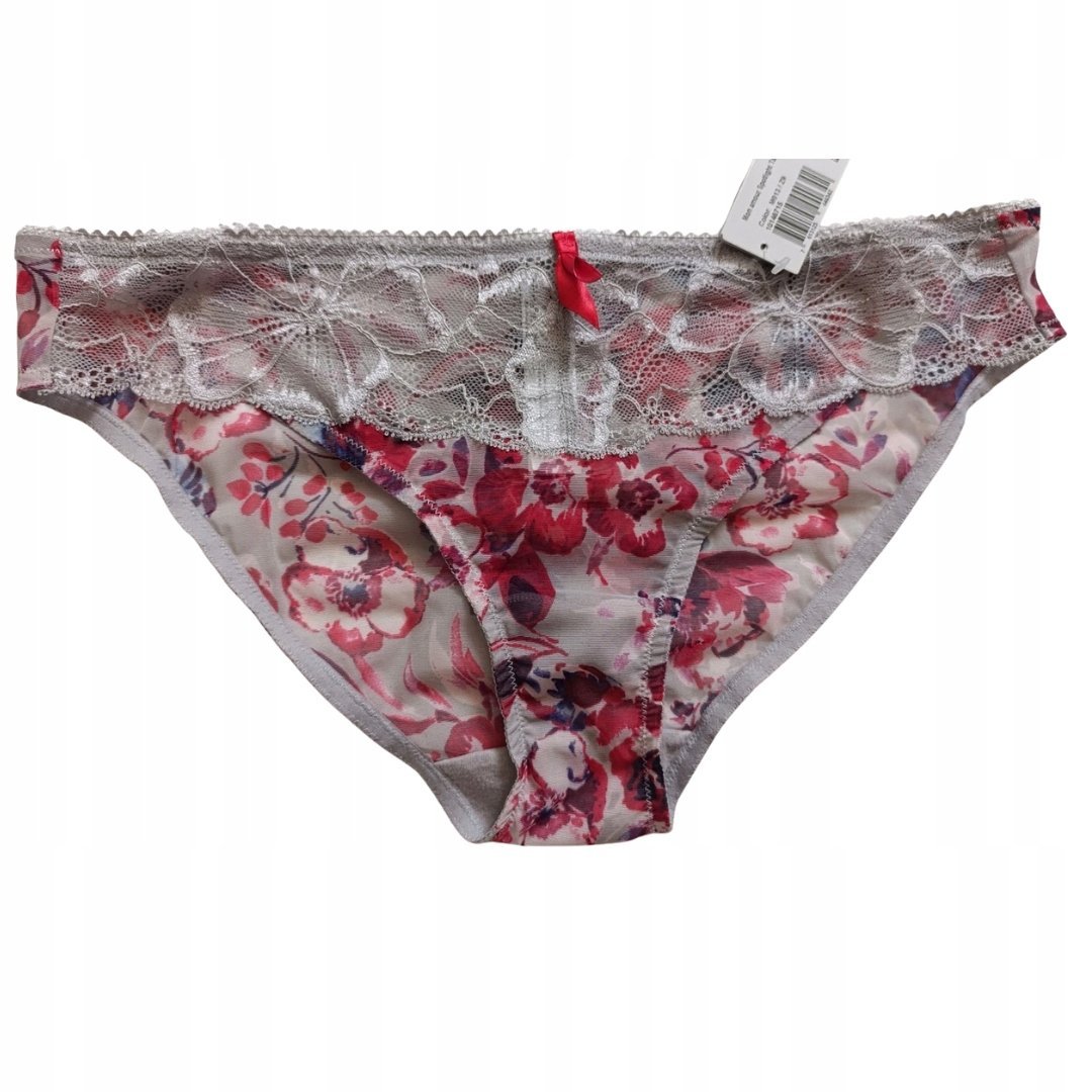 Majtki figi Triumph MON AMOUR SPOTLIGHT kolorowe koronka klasyczne szare 42