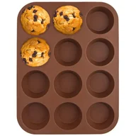 Formy do ciast - Orion Forma SILIKONOWA na muffinki do pieczenia muffinek babeczek 12 sztuk 151718 - miniaturka - grafika 1