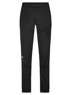 Spodnie damskie - Ziener NABELLE damskie spodnie softshell, długie nogawki, wiatroszczelne przód, elastyczny tył, czarne, 38 - grafika 1